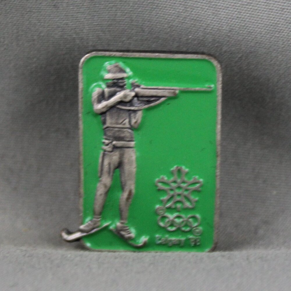 1988 Winter Olympic Games - Esso Canada - Collector Series Pin - Biathlon